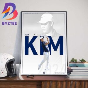 Congrats Tom Kim Back-To-Back At The Shriners Childrens Open And The Third Career PGA Tour Victory Wall Decor Poster Canvas