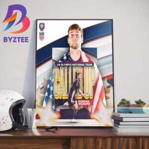 Congrats to Orlando City SC Duncan McGuire Called Up To The US Olympic National Team Wall Decor Poster Canvas