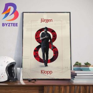 Congratulations Jurgen Klopp 8 Years At Liverpool FC Wall Decor Poster Canvas