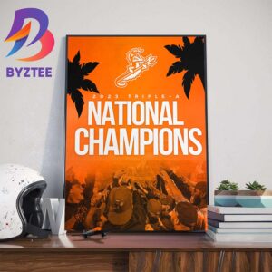 Congratulations Norfolk Tides Are 2023 Triple-A National Champions Wall Decor Poster Canvas