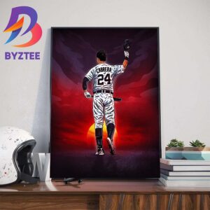 Congratulations On A Great Career And Thank You Miguel Cabrera Wall Decor Poster Canvas