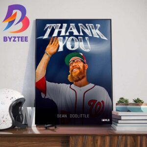 Congratulations On A Great Career And Thank You Sean Doolittle Wall Decor Poster Canvas