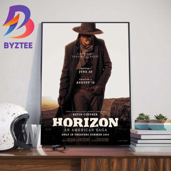 First Poster For Horizon An American Saga Directed By And Starring Kevin Costner Wall Decor Poster Canvas