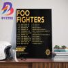 Foo Fighters at Talking Stick Resort Amphitheater Phoenix AZ October 3rd 2023 Wall Decor Poster Canvas