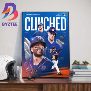 Houston Astros Clinched Seventh Straight MLB Postseason Appearance Wall Decor Poster Canvas