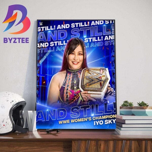 Iyo Sky And Still WWE Womens Champion Wall Decor Poster Canvas