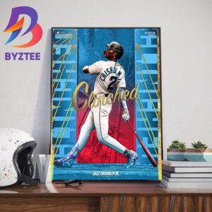 Jazz Chisholm Jr And The Miami Marlins Clinched 2023 MLB Postseason Bound Wall Decor Poster Canvas