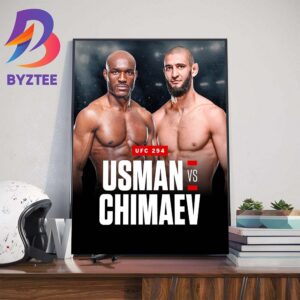 Kamaru Usman Vs Khamzat Chimaev In A Middleweight Bout At UFC 294 Wall Decor Poster Canvas