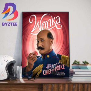 Keegan-Michael Key as The Chief of Police in Wonka Movie Wall Decor Poster Canvas