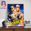 Jey Uso and The American Nightmare Cody Rhodes And New Undisputed WWE Tag Team Champions At WWE Fastlane Wall Decor Poster Canvas