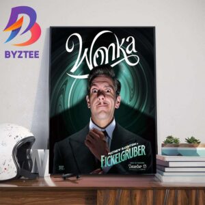 Mathew Baynton as Ficklegruber in Wonka Movie Wall Decor Poster Canvas