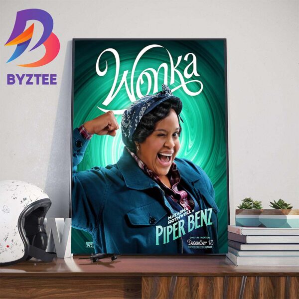 Natasha Rothwell as Piper Benz in Wonka Movie Wall Decor Poster Canvas