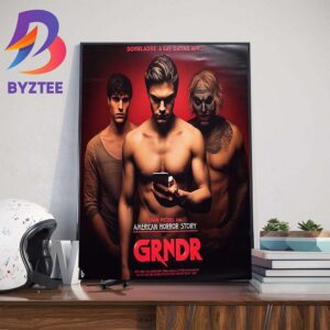 New Poster For American Horror Story Grindr With Starring Evan Peters Wall Decor Poster Canvas
