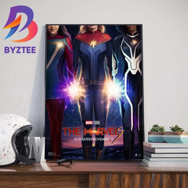 New Poster For The Marvels of Marvel Studios Inspired Art By Fan Wall Decor Poster Canvas
