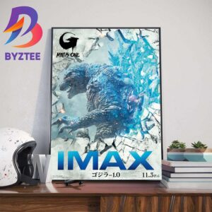 Official Japanese IMAX Poster For Godzilla Minus One Wall Decor Poster Canvas