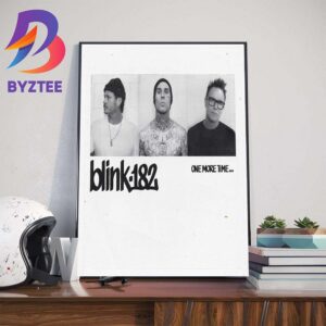 Official Poster For Album Cover Of blink-182 One More Time Wall Decor Poster Canvas