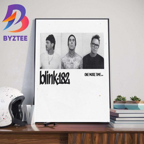 Official Poster For Album Cover Of blink-182 One More Time Wall Decor Poster Canvas