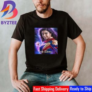 Official Poster For Iman Vellani as Kamala Khan Ms Marvel In The Marvels Movie Of Marvel Studios Classic T-Shirt