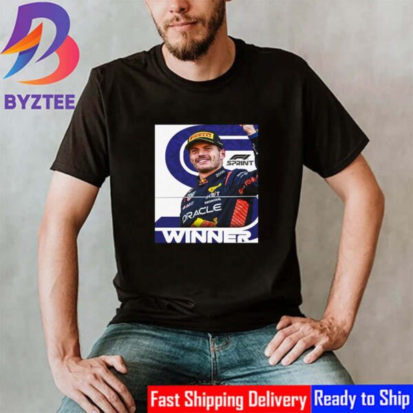 Official Poster For Max Verstappen Is The Winner F1 Sprint Classic T-Shirt
