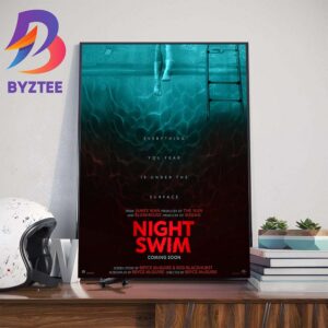Official Poster For Night Swim Wall Decor Poster Canvas