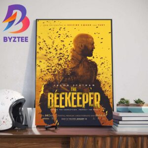 Official Poster For The Beekeeper With Starring Jason Statham Wall Decor Poster Canvas