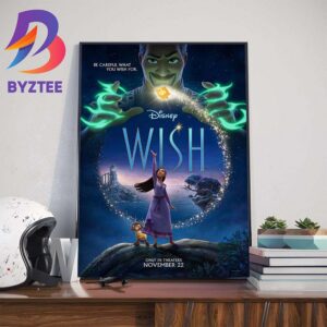Official Poster For Wish 2023 Of Disney Wall Decor Poster Canvas