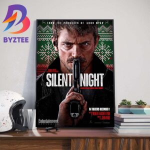 Official Poster Silent Night Of John Woo From The Producer Of John Wick Wall Decor Poster Canvas