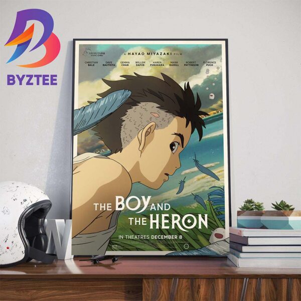 Official Poster The Boy And The Heron From Hayao Miyazaki And Studio Ghibli Wall Decor Poster Canvas