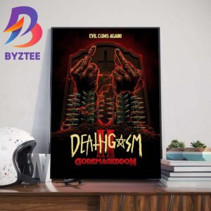 Official Teaser Poster For Deathgasm 2 Goremageddon Wall Decor Poster Canvas