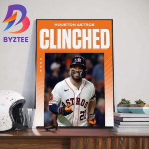 On The Final Day Of The Season The Astros Have Clinched The AL West Wall Decor Poster Canvas