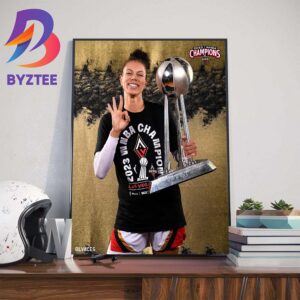 Raise The Stakes Las Vegas Aces x Alysha Clark 2023 WNBA Champions Wall Decor Poster Canvas