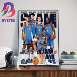 Return Of The Real OKC Thunder on Cover SLAM 247 Wall Decor Poster Canvas