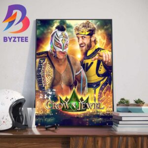 Rey Mysterio Will Defend US Title Against Logan Paul At WWE Crown Jewel Wall Decor Poster Canvas