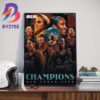 Superteam Status Confirmed Las Vegas Aces x The Marvels For WNBA Champions 2023 Wall Decor Poster Canvas