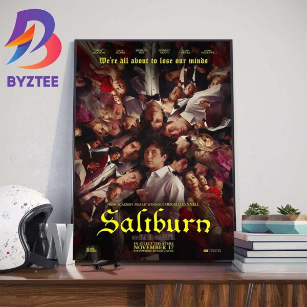 Saltburn Movie New Poster Wall Decor Poster Canvas