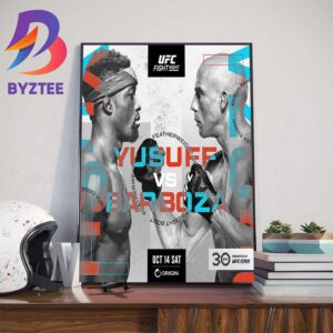 Sodiq Yusuff Vs Edson Barboza For Featherweight Fight Week at UFC Vegas 81 Wall Decor Poster Canvas