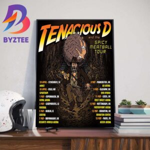 Tenacious D And The Spicy Meatball Tour Wall Decor Poster Canvas