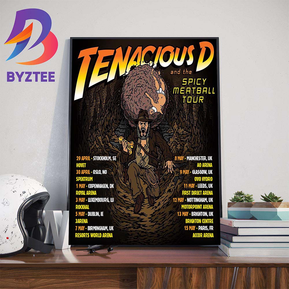 tenacious d spicy meatball tour poster