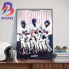 The 12 Teams Enter MLB Postseason World Series 2023 Wall Decor Poster Canvas