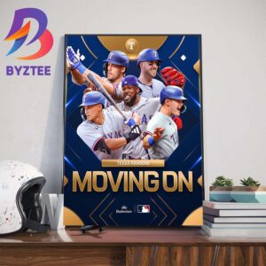Texas Rangers Moving On Punch Their Ticket To The ALCS Wall Decor Poster Canvas