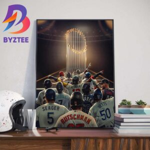 The 12 Teams Enter MLB Postseason World Series 2023 Wall Decor Poster Canvas