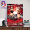 Seth Rollins Vs Drew McIntyre For WWE World Heavyweight Champion At WWE Crown Jewel Wall Decor Poster Canvas