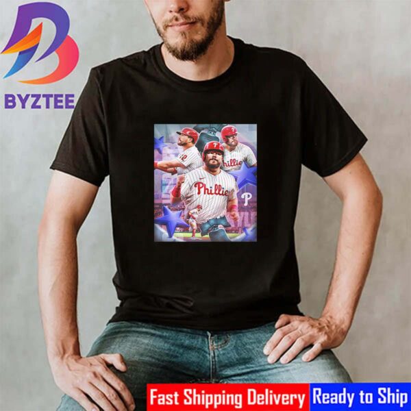 The First-Pitch Home Run at MLB Postseason For Kyle Schwarber Philadelphia Phillies Classic T-Shirt