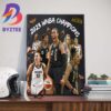 The Las Vegas Aces Back To Back 2022 2023 WNBA Champions Wall Decor Poster Canvas