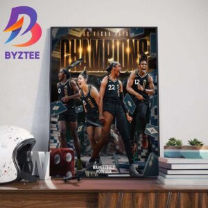 The Las Vegas Aces Defeat The New York Liberty To Win Back-To-Back 2022 2023 WNBA Champions Titles Wall Decor Poster Canvas