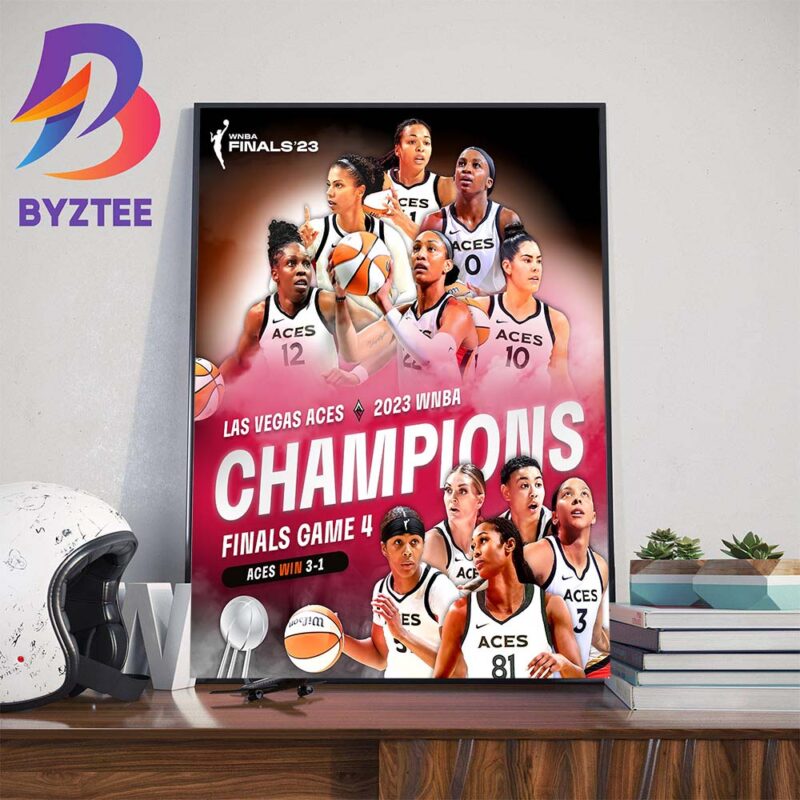 Las Vegas Aces Are 2022 WNBA Champions Home Decor Poster Canvas