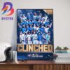 Toronto Blue Jays Clinched MLB Postseason 2023 For The 3rd Time In 4 Seasons Wall Decor Poster Canvas