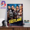 WWE Womens Champion Iyo Sky Defends Against Asuka And Charlotte Flair At WWE Fastlane Wall Decor Poster Canvas