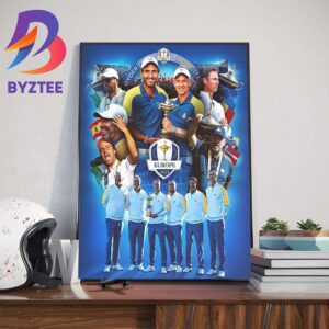 Vice Captains Of Team Europe At Ryder Cup 2023 Wall Decor Poster Canvas