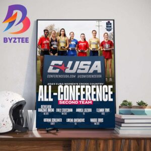 2023 CUSA Womens Cross Country All-Conference Second Team Wall Decor Poster Canvas
